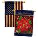 Breeze Decor 2-Sided Polyester 40 x 28 in. House Flag in Blue/Green/Red | 40 H x 28 W in | Wayfair BD-XM-HP-114087-IP-BOAA-D-US12-BD