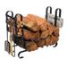 Enclume Handcrafted Large Modern Fireplace Log Rack w/ Base & 3 Tools Metal | 25 H x 32 W x 10.5 D in | Wayfair LR19AT HS