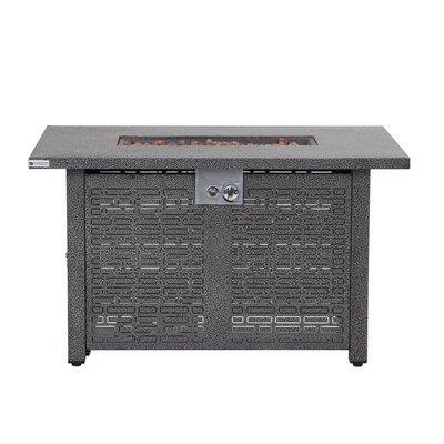Outdoor Fire Pit Table Steel, Wade Logan Outdoor Furniture