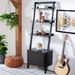 Latitude Run® Dametrice Solid Wood Ladder Bookcase Wood in Black | 72 H x 25 W x 15.4 D in | Wayfair 487F699BA6A74E6595F85CF1120D2BD3