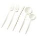 Latitude Run® Disposable Noble Collection Flatware Set Plastic in White | Wayfair F2E2BE946D7E482DBAFA0B72236E4A27