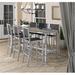 Sol 72 Outdoor™ Mckinnon 7 Piece Bar Height Dining Set Wood/Metal in Brown/Gray/White | Wayfair EB0159AAA0654218B1EA34FDD8606284