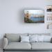 Winston Porter Golden Gate Vista by Mark Lague - Wrapped Canvas Painting Canvas in White | 30 H x 47 W x 2 D in | Wayfair