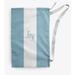 The Holiday Aisle® Joy on a Stripe Christmas Laundry Bag Fabric in Gray/White/Blue | 36 H x 28 W in | Wayfair 577DEDD28E51449A89BF6640EDC9C77C