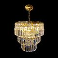 Mercer41 Luxury Crystal Gold Chandelier Lighting Modern Contemporary Chandeliers Pendant Ceiling Lamp Light Fixture 3-tier For Dining Room Living Room Crystal | Wayfair