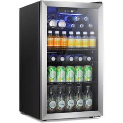 YUKOOL 3.2cu.ft Single Zone Built-In Beverage Refrigerator Stainless Steel/Glass in Gray | 31.18 H x 17.52 W x 19.29 D in | Wayfair W5899SSH