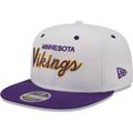 Men's New Era White/Purple Minnesota Vikings Sparky Original 9FIFTY Snapback Hat