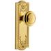 Grandeur Parthenon Solid Brass Rose Dummy Door Knob Set with