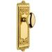 Grandeur Windsor Solid Brass Rose Passage Door Knob Set with Eden