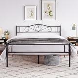 VECELO Platform Bed with Headboard,Twin/Full/Queen Size Bed Frame