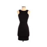 Forever 21 Cocktail Dress - Bodycon Keyhole Sleeveless: Black Solid Dresses - Women's Size Small
