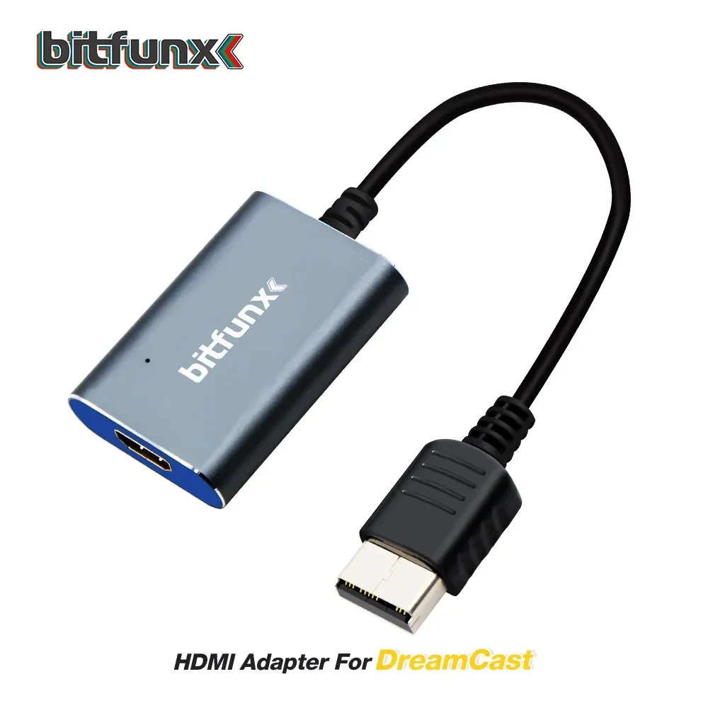 BitFunx – adaptateur de jeu vidéo Compatible HDMI, pour Console de jeu SEGA Dreamcast, Support Modes d'affichage NTSC 480i/480p PAL 576i