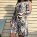 American Eagle Outfitters Dresses | Cold Shoulder Floral Dress | Color: Brown/White | Size: S