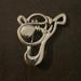 Disney Other | Disney Tigger Silver Tone Vintage Brooch/Pin | Color: Silver | Size: 1 1/4 Inch By 1 1/4 Inch.