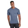 Hanes 42TB Adult Perfect-T Triblend T-Shirt in Regal Navy Blue Heather size 2XL | Cotton/Polyester Blend