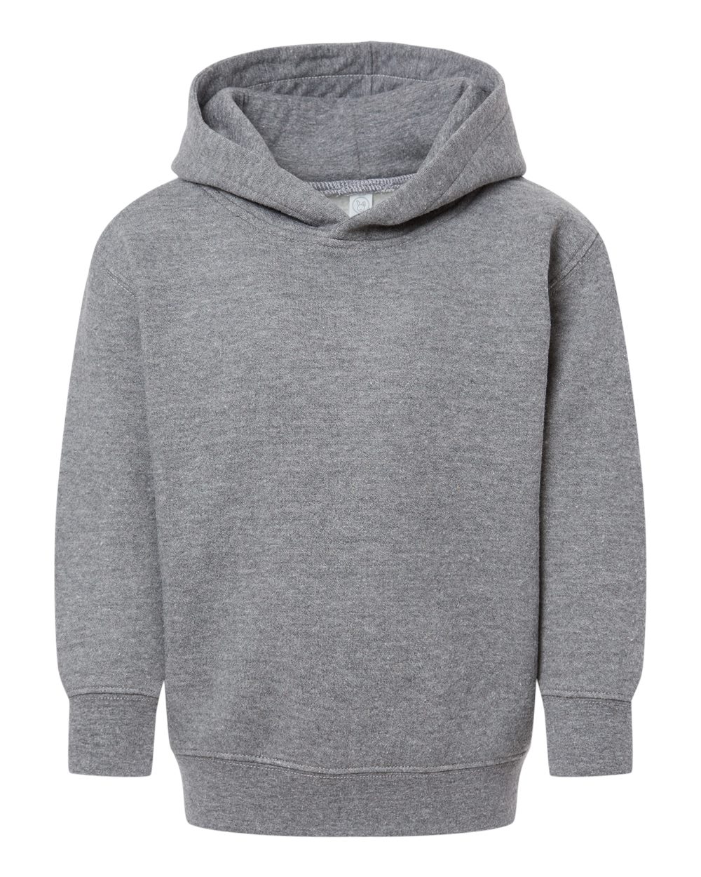 Rabbit Skins 3326 Toddler Pullover Fleece Hoodie in Granite Heather size 4 | Ringspun Cotton LA3326