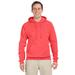 Jerzees 996 Adult NuBlend Fleece Pullover Hooded Sweatshirt in Retro Heather Coral size Large | Cotton Polyester 996MR, 996M