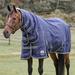 SmartPak Ultimate Combo Neck Turnout Blanket - 75 - Heavy (360g) - Navy w/ Charcoal & Grey Trim & White Piping - Smartpak