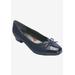 Wide Width Women's Tawnie Kitten Heel Pump by Ros Hommerson in Navy Print (Size 10 W)