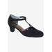 Wide Width Women's Heidi Pump by Ros Hommerson in Black Micro (Size 11 W)