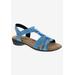 Wide Width Women's Mackenzie Sandal by Ros Hommerson in Blue Multi Stretch (Size 6 W)