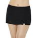 Plus Size Women's Side Slit Swim Skort by Swimsuits For All in Black (Size 20)