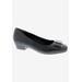 Women's Twilight Kitten Heel Pump by Ros Hommerson in Black Leather (Size 6 M)