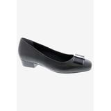 Women's Twilight Kitten Heel Pump by Ros Hommerson in Black Leather (Size 9 M)