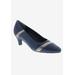 Women's Kiwi Pump by Ros Hommerson in Navy Pewter Lizard (Size 10 1/2 M)
