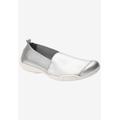 Women's Caruso Flats And Slip Ons by Ros Hommerson in Silver Stretch (Size 7 1/2 M)