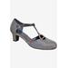 Wide Width Women's Heidi Pump by Ros Hommerson in Silver Iridescent Glitter (Size 8 1/2 W)