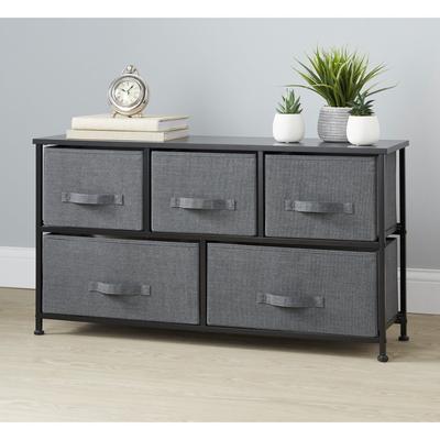 5-Drawer Eve Storage Dresser by BrylaneHome in Gray