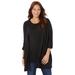 Plus Size Women's Cashmiracle™ Cardigan by Catherines in Black (Size 0X)