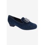 Wide Width Women's Treasure Loafer by Ros Hommerson in Navy Suede (Size 11 W)