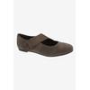 Wide Width Women's Danish Flat by Ros Hommerson in Brown Distressed (Size 7 W)