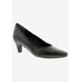 Wide Width Women's Karat Pump by Ros Hommerson in Black Leather (Size 10 W)