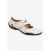 Wide Width Women's Chelsea Mary Jane Flat by Ros Hommerson in Winter White (Size 12 W)