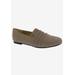 Wide Width Women's Donut Flat by Ros Hommerson in Stone Micro Suede (Size 7 1/2 W)