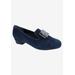 Wide Width Women's Treasure Loafer by Ros Hommerson in Navy Suede (Size 7 1/2 W)