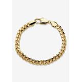 Men's Big & Tall Curb-Link Bracelet by PalmBeach Jewelry in Gold Tone