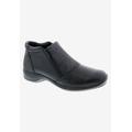 Wide Width Women's Superb Comfort Bootie by Ros Hommerson in Black Leather (Size 9 1/2 W)