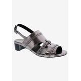 Women's Vacay Slingback by Ros Hommerson in Pewter Leather Snake (Size 7 1/2 M)