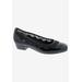 Wide Width Women's Tootsie Kitten Heel Pump by Ros Hommerson in Black Patent (Size 7 W)