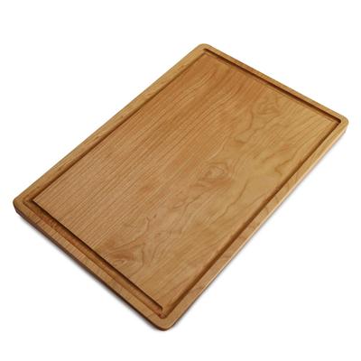 Delice Cherry Rectangle Cutting Board with Juice Drip Groove by Casual Home in Cherry