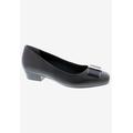 Women's Twilight Kitten Heel Pump by Ros Hommerson in Black Leather (Size 8 1/2 M)