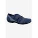 Wide Width Women's Cherry Flat by Ros Hommerson in Navy (Size 9 W)