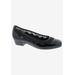 Wide Width Women's Tootsie Kitten Heel Pump by Ros Hommerson in Black Patent (Size 6 W)