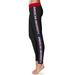 Women's Black American University Eagles Side Stripe Leggings