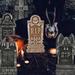 Bibana 5 Sets Halloween Tombstones Foam Yard Decorations, Metal | 16.7 H x 80.7 W x 1.38 D in | Wayfair A0980-