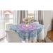 East Urban Home Ambesonne Mandala Round Tablecloth, Round Floral Starry Pattern w/ Soft Aqua Color Meditation Theme | 60 W x 60 D in | Wayfair